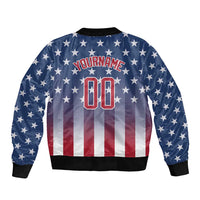 Personalized Team Name American Bomber Jacket USA Flag Fashion Sports