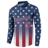 Personalized Team Name American Button Sweatshirt USA Flag Fashion Sports