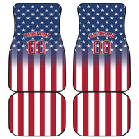 Personalized Team Name American Car Mats USA Flag Fashion Sports