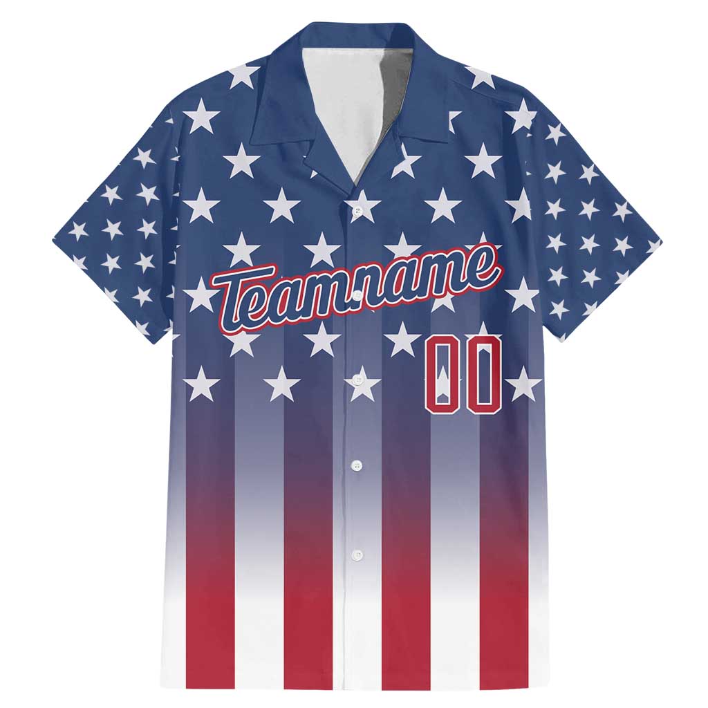 Personalized Team Name American Family Matching Mermaid Dress and Hawaiian Shirt USA Flag Fashion Sports