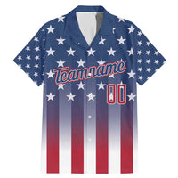 Personalized Team Name American Family Matching Mermaid Dress and Hawaiian Shirt USA Flag Fashion Sports
