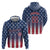 Personalized Team Name American Hoodie USA Flag Fashion Sports
