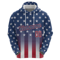 Personalized Team Name American Hoodie USA Flag Fashion Sports