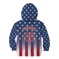 Personalized Team Name American Kid Hoodie USA Flag Fashion Sports