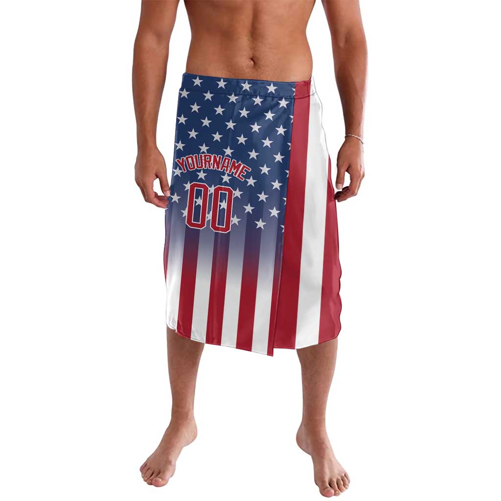 Personalized Team Name American Lavalava USA Flag Fashion Sports
