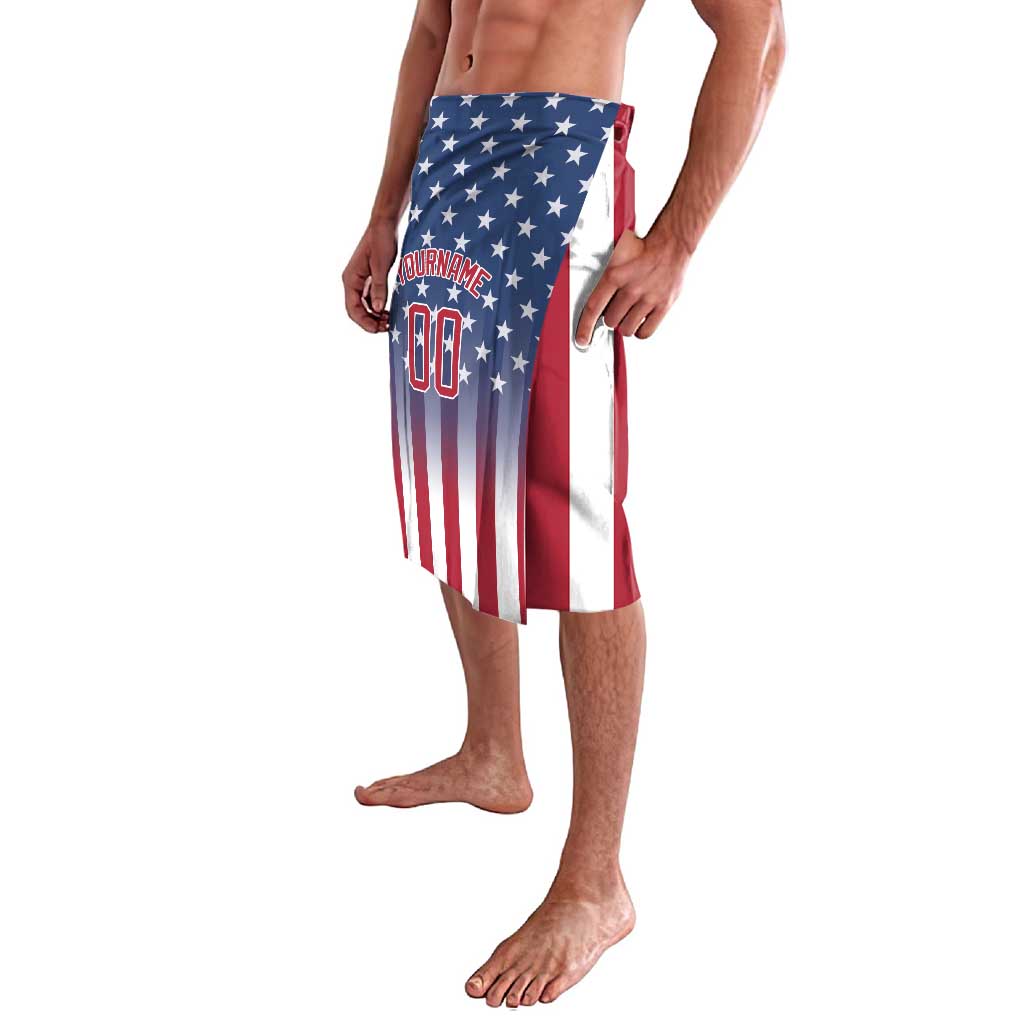 Personalized Team Name American Lavalava USA Flag Fashion Sports