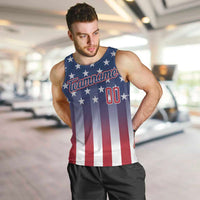 Personalized Team Name American Men Tank Top USA Flag Fashion Sports