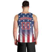 Personalized Team Name American Men Tank Top USA Flag Fashion Sports
