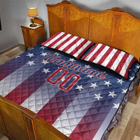 Personalized Team Name American Quilt Bed Set USA Flag Fashion Sports
