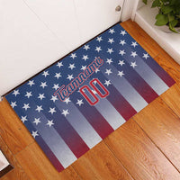 Personalized Team Name American Rubber Doormat USA Flag Fashion Sports