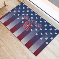 Personalized Team Name American Rubber Doormat USA Flag Fashion Sports