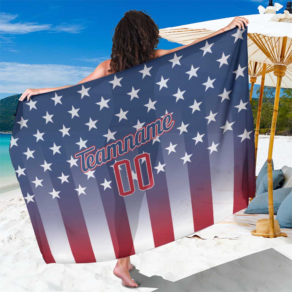 Personalized Team Name American Sarong USA Flag Fashion Sports
