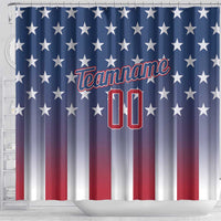 Personalized Team Name American Shower Curtain USA Flag Fashion Sports