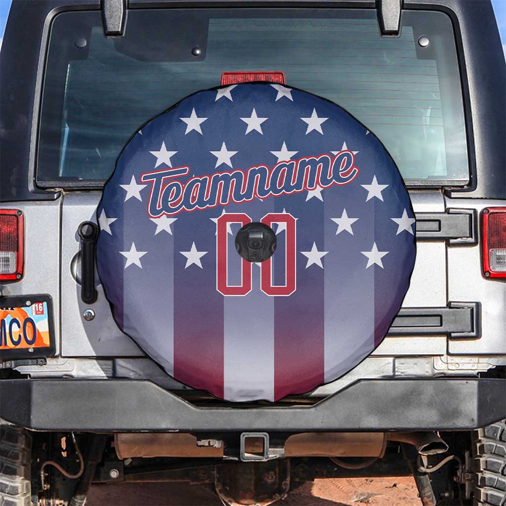 Personalized Team Name American Spare Tire Cover USA Flag Fashion Sports