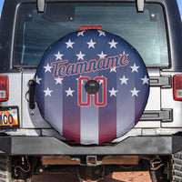 Personalized Team Name American Spare Tire Cover USA Flag Fashion Sports