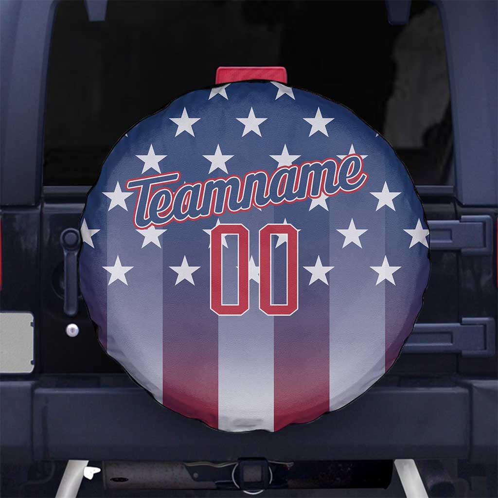 Personalized Team Name American Spare Tire Cover USA Flag Fashion Sports