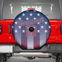 Personalized Team Name American Spare Tire Cover USA Flag Fashion Sports