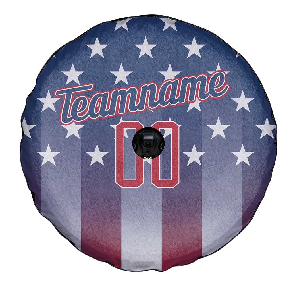 Personalized Team Name American Spare Tire Cover USA Flag Fashion Sports