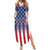 Personalized Team Name American Summer Maxi Dress USA Flag Fashion Sports