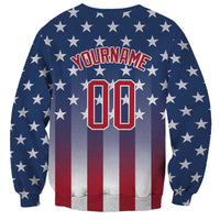 Personalized Team Name American Sweatshirt USA Flag Fashion Sports