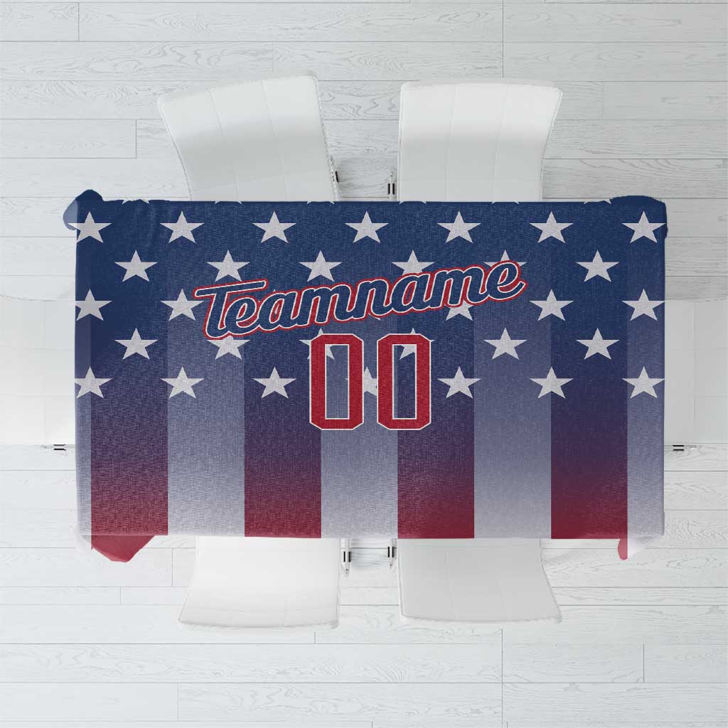 Personalized Team Name American Tablecloth USA Flag Fashion Sports