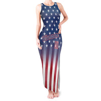 Personalized Team Name American Tank Maxi Dress USA Flag Fashion Sports