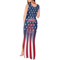 Personalized Team Name American Tank Maxi Dress USA Flag Fashion Sports