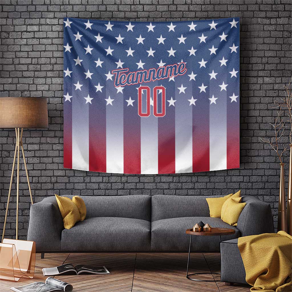 Personalized Team Name American Tapestry USA Flag Fashion Sports
