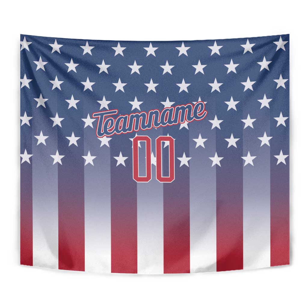 Personalized Team Name American Tapestry USA Flag Fashion Sports