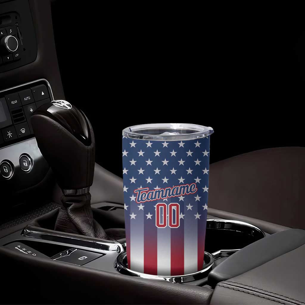 Personalized Team Name American Tumbler Cup USA Flag Fashion Sports