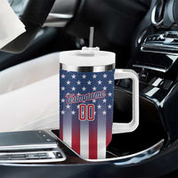 Personalized Team Name American Tumbler With Handle USA Flag Fashion Sports