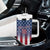 Personalized Team Name American Tumbler With Handle USA Flag Fashion Sports
