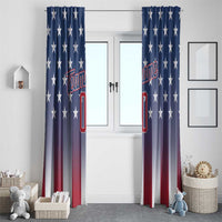 Personalized Team Name American Window Curtain USA Flag Fashion Sports