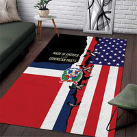 Dominican Republic Area Rug Made In America with Dominican Parts DT03