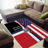 Dominican Republic Area Rug Made In America with Dominican Parts DT03