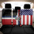 Dominican Republic Back Car Seat Cover Made In America with Dominican Parts DT03