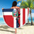 Dominican Republic Beach Blanket Made In America with Dominican Parts DT03