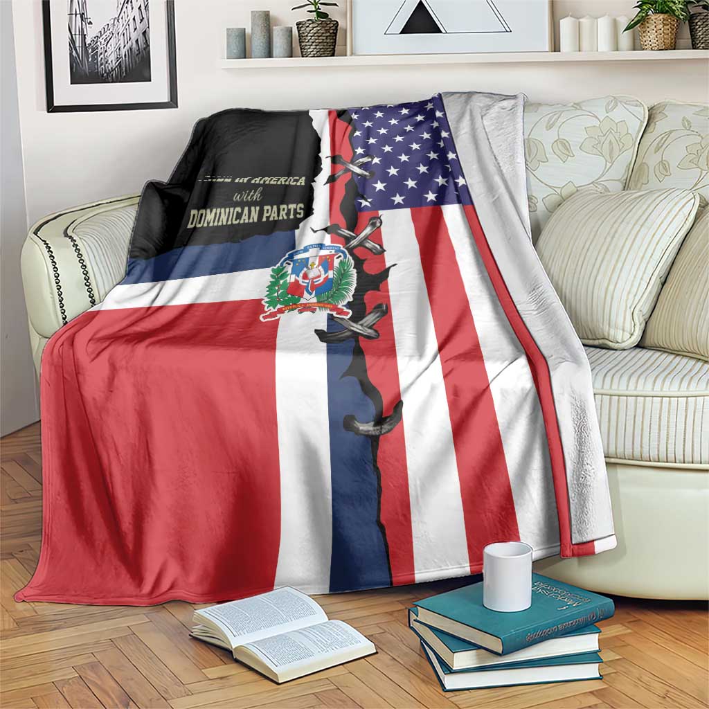 Dominican Republic Blanket Made In America with Dominican Parts DT03