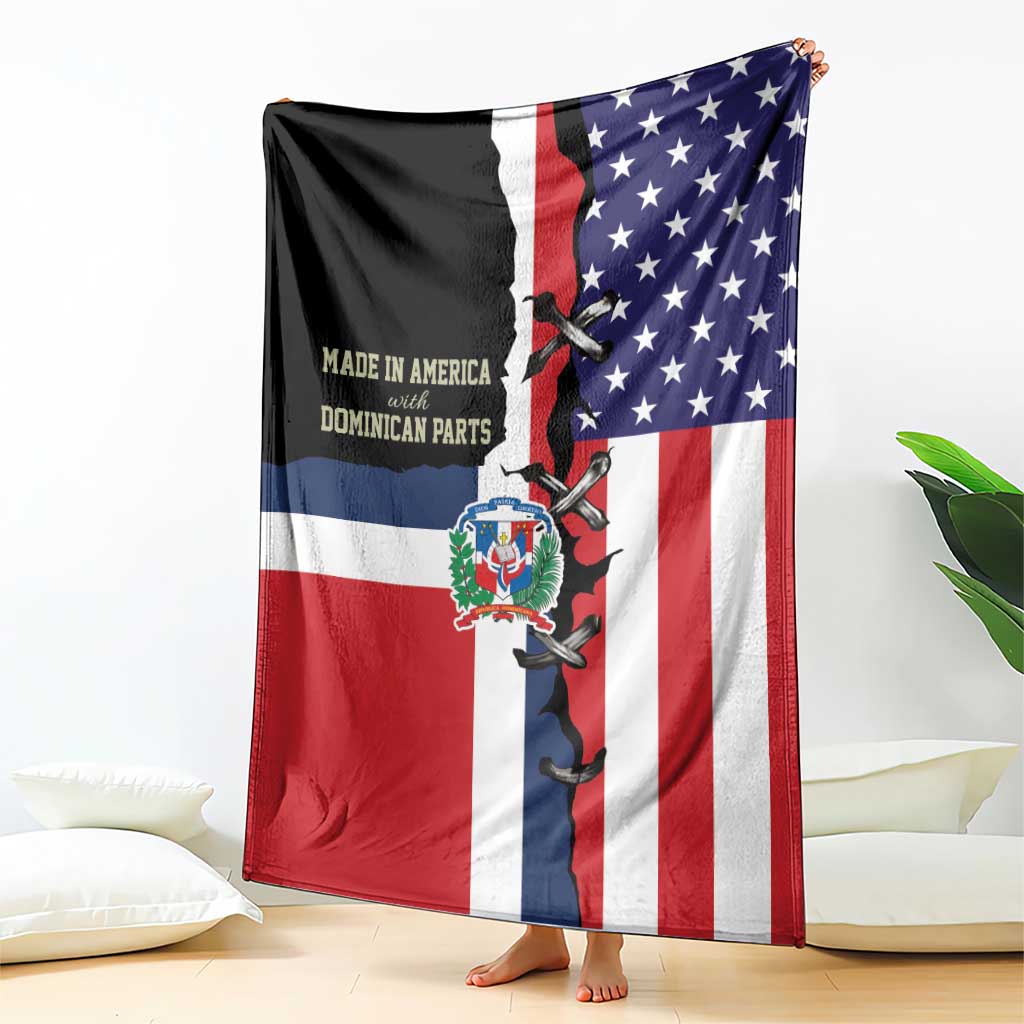Dominican Republic Blanket Made In America with Dominican Parts DT03
