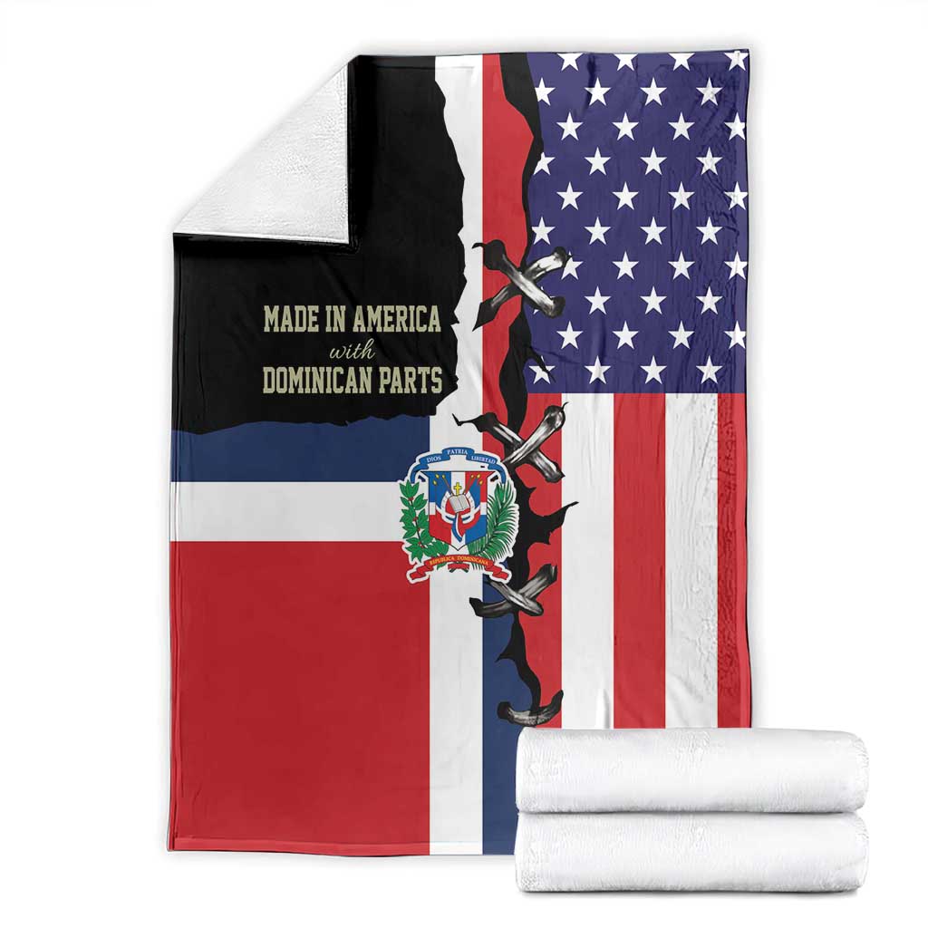 Dominican Republic Blanket Made In America with Dominican Parts DT03