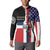 Dominican Republic Button Sweatshirt Made In America with Dominican Parts DT03