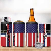 Dominican Republic 4 in 1 Can Cooler Tumbler Made In America with Dominican Parts DT03