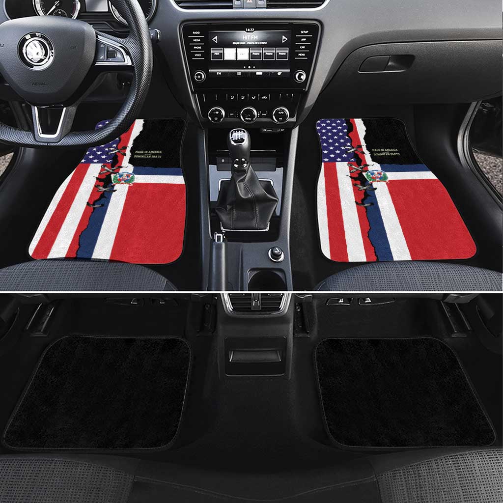 Dominican Republic Car Mats Made In America with Dominican Parts DT03