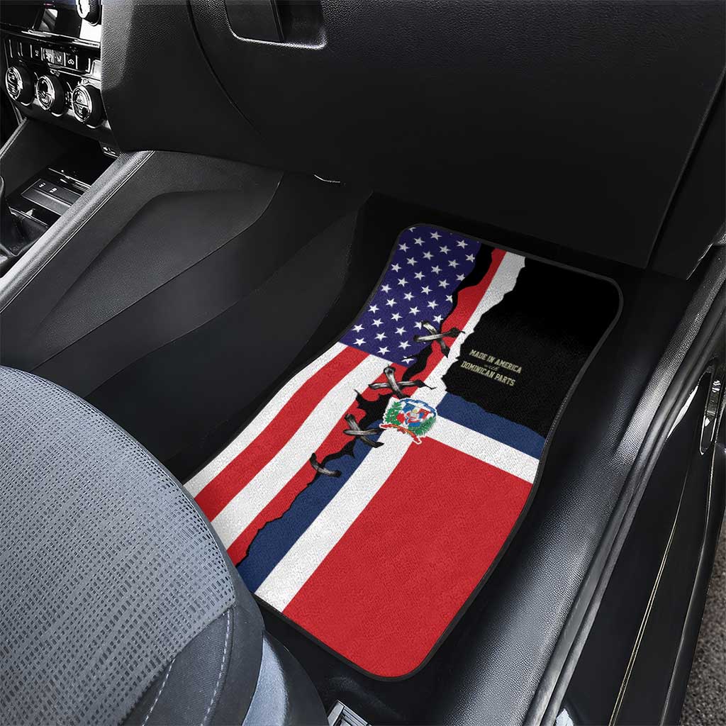 Dominican Republic Car Mats Made In America with Dominican Parts DT03