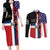 Dominican Republic Couples Matching Long Sleeve Bodycon Dress and Long Sleeve Button Shirt Made In America with Dominican Parts DT03