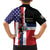 Dominican Republic Family Matching Off Shoulder Maxi Dress and Hawaiian Shirt Made In America with Dominican Parts DT03