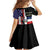 Dominican Republic Family Matching Off Shoulder Short Dress and Hawaiian Shirt Made In America with Dominican Parts