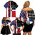 Dominican Republic Family Matching Off Shoulder Short Dress and Hawaiian Shirt Made In America with Dominican Parts