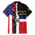 Dominican Republic Family Matching Off Shoulder Short Dress and Hawaiian Shirt Made In America with Dominican Parts