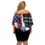 Dominican Republic Family Matching Off Shoulder Short Dress and Hawaiian Shirt Made In America with Dominican Parts